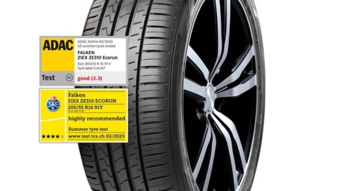 Falken ZIEX ZE310 Eco Run tyres highly recommended by ADAC